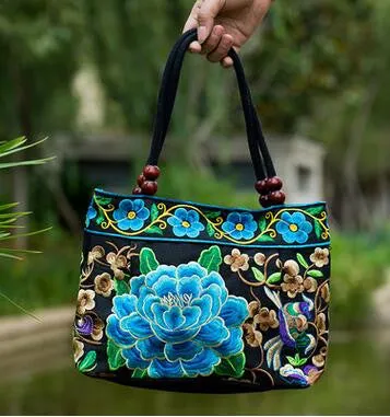 New Coming Fashion  Women' handbag!New nice Embroidered Lady bags national trend handbag embroidered embroidery Lady carry bag