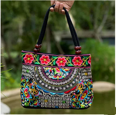 New Coming Fashion  Women' handbag!New nice Embroidered Lady bags national trend handbag embroidered embroidery Lady carry bag