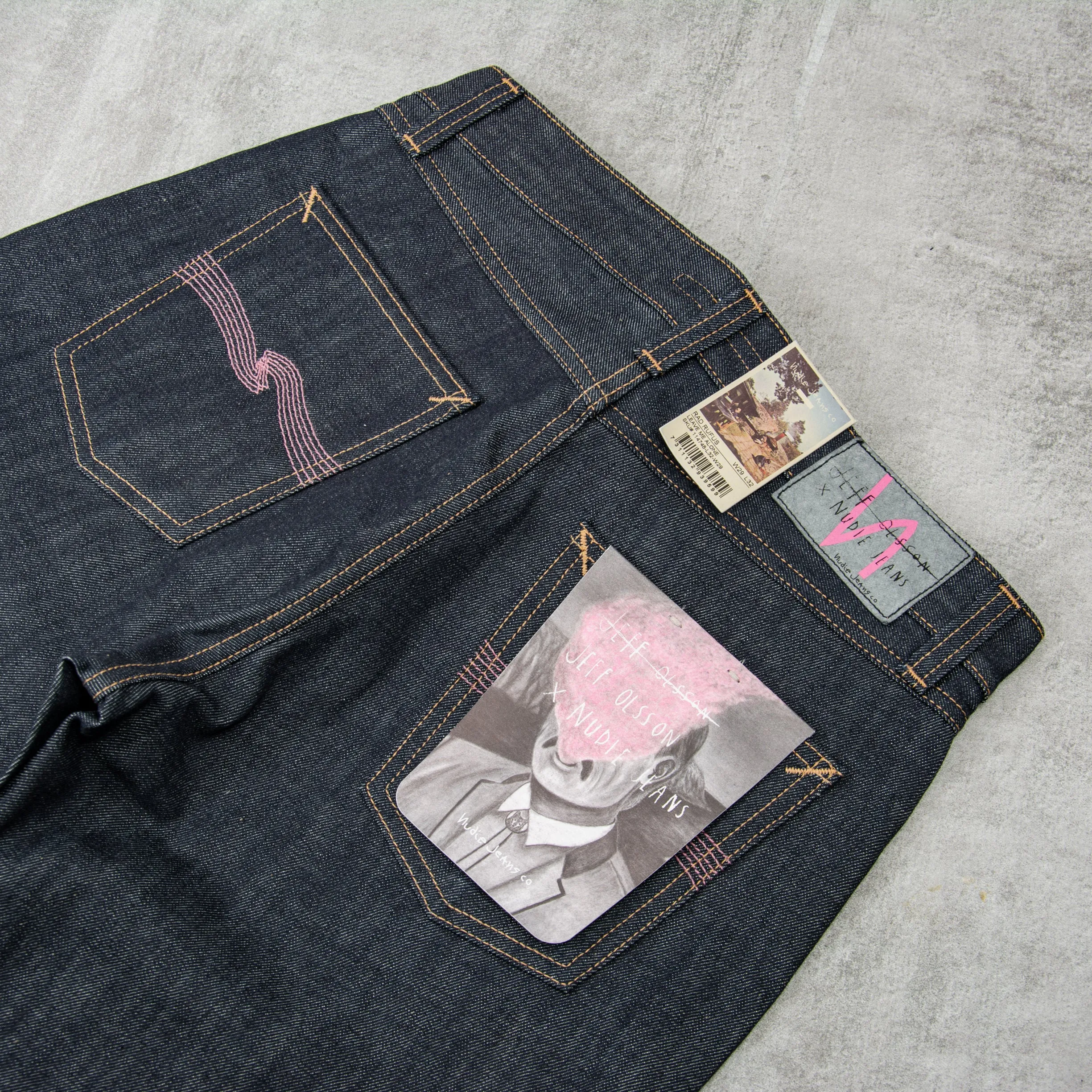 Nudie x Jeff Olsson Rad Rufus Jeans Leave me Alone