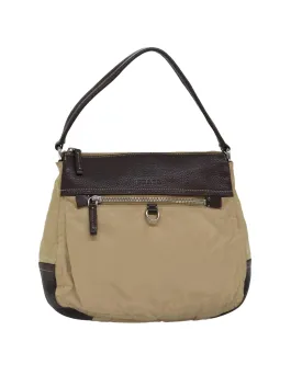 Nylon Shoulder Bag with Adjustable Strap and Storage Compartments