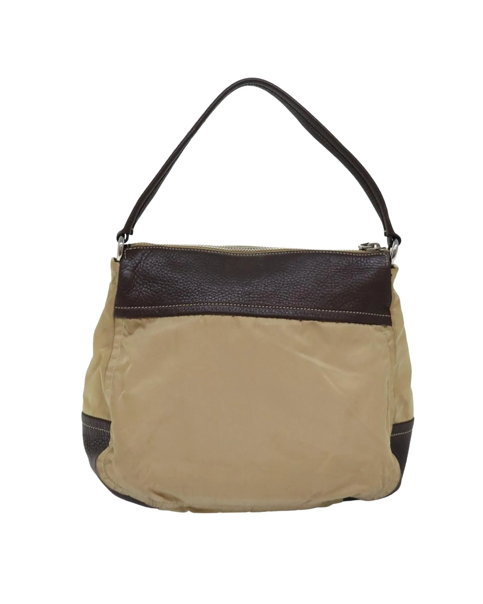 Nylon Shoulder Bag with Adjustable Strap and Storage Compartments