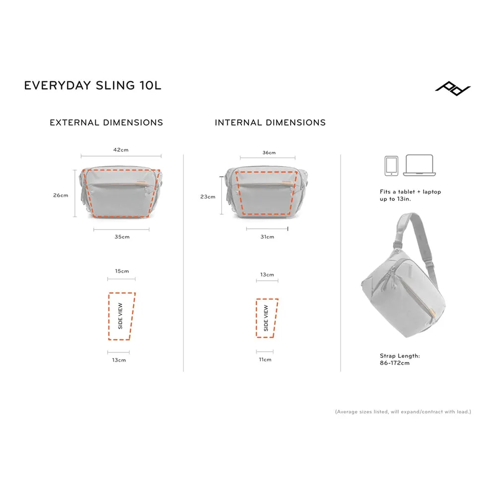 Peak Design Everyday Sling 10L v2 Ash<br />