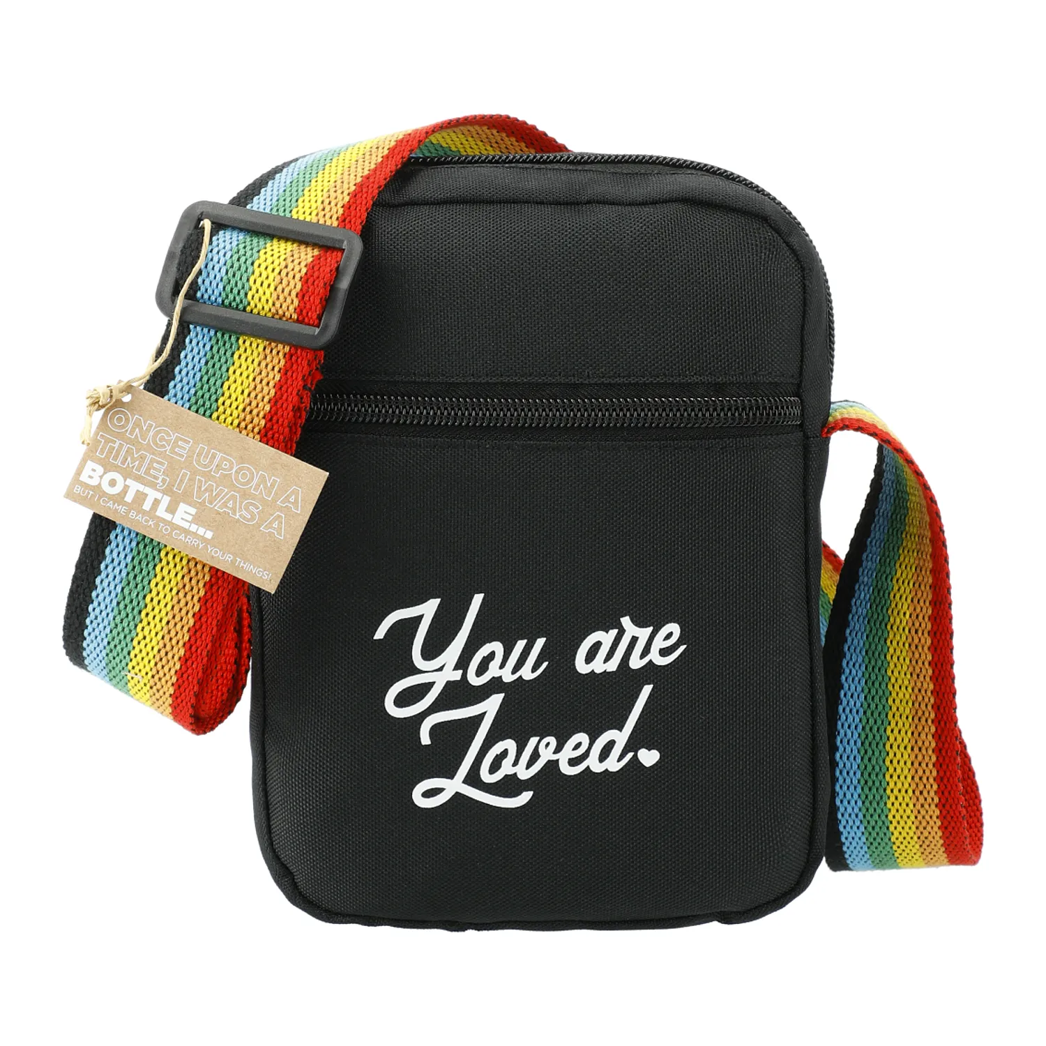 Rainbow RPET Crossbody Tote