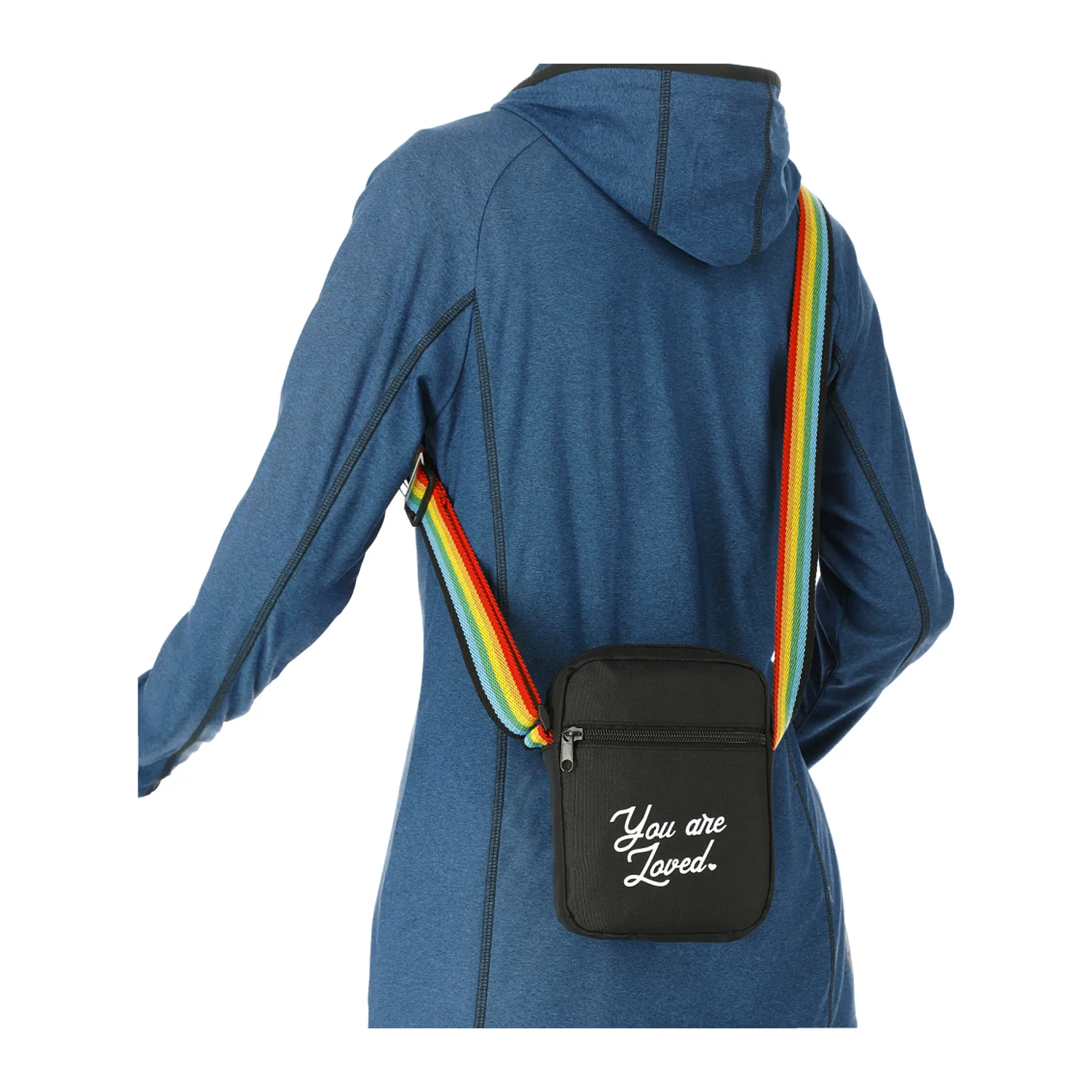 Rainbow RPET Crossbody Tote