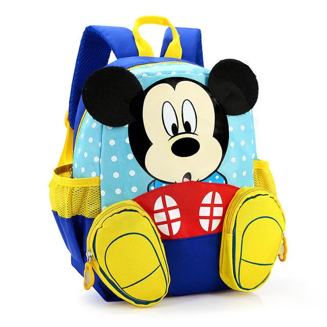 RORETE Wholesale Kids bag Kindergarten Children Cartoon Mickey School Bags Minnie Backpack Waterproof Schoolbags Satchel