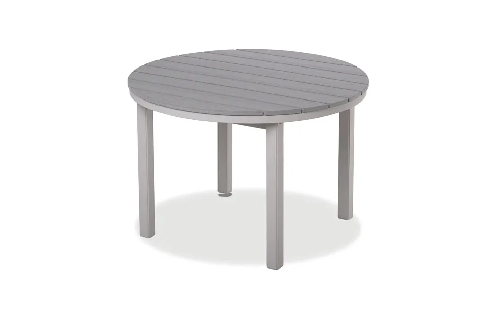 Round Rustic Polymer Top Balcony Height Table