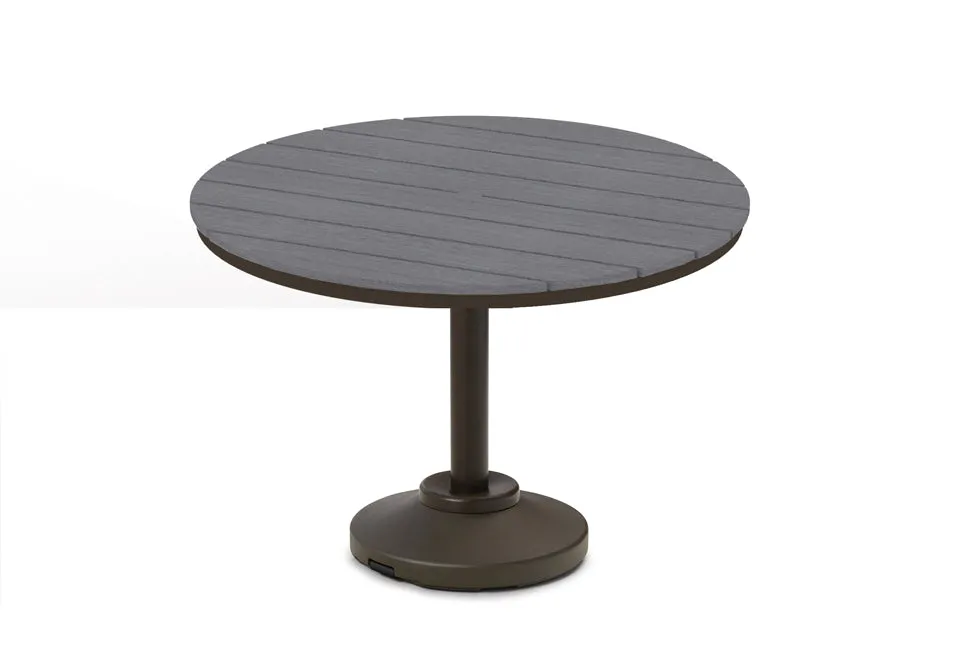 Round Rustic Polymer Top Balcony Height Table