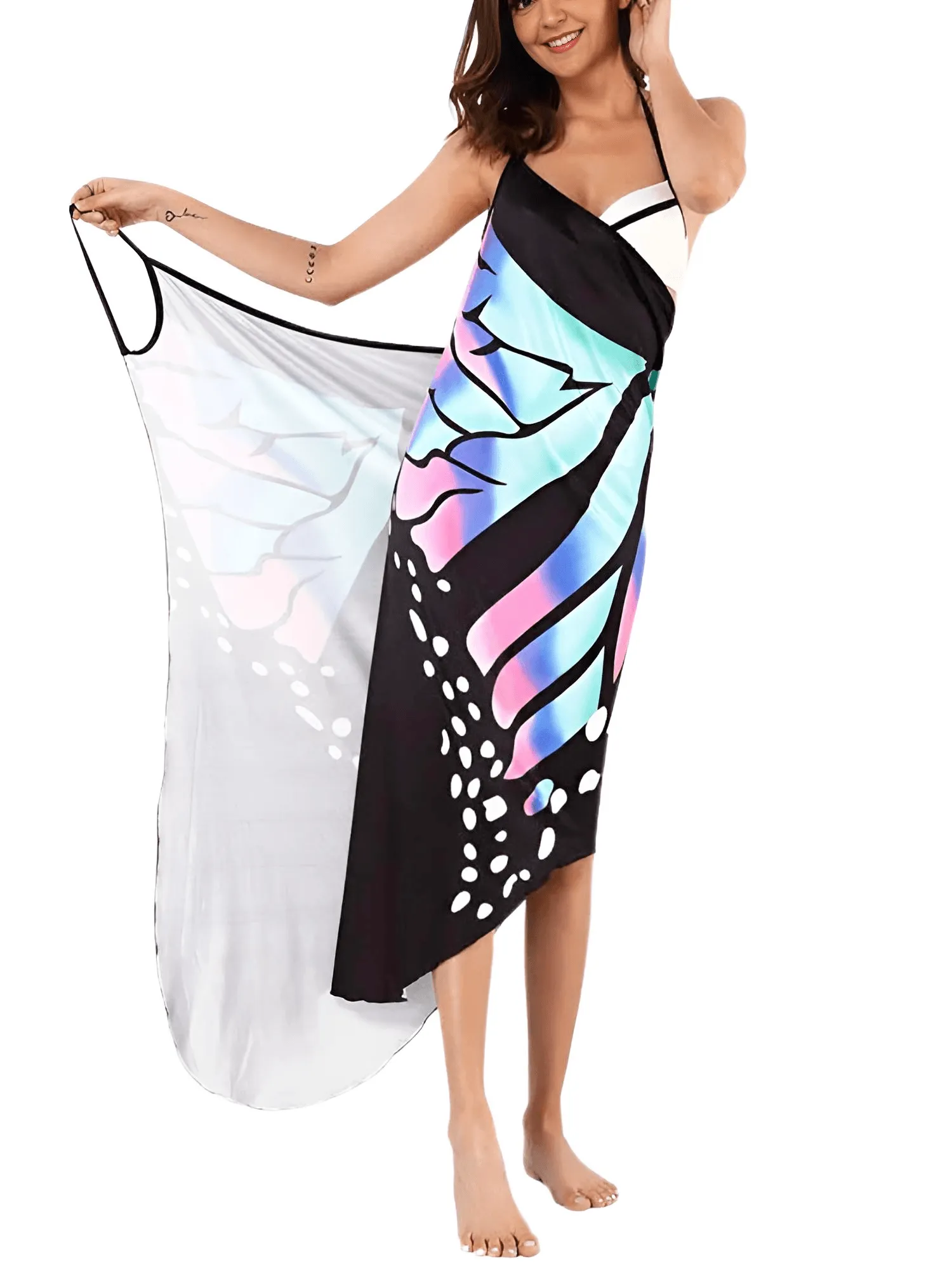 Sexy Butterfly Cover Up Women's Sarong Wrap Skirt Beachwear