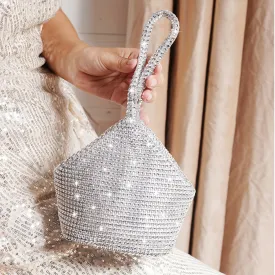 Sparkling Rhinestone Evening Bag Perfect Prom  Wedding Accessory