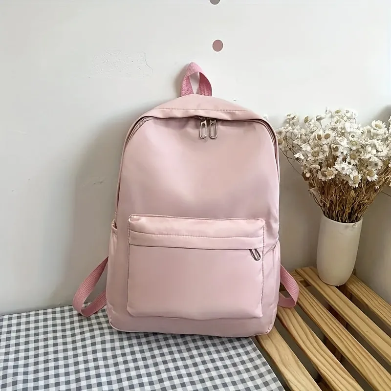 Stylish Mini Casual Schoolbag Simple  Spacious Travel Backpack