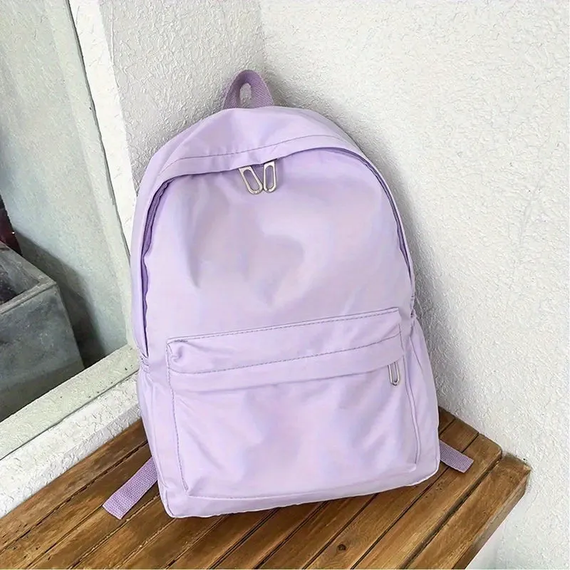 Stylish Mini Casual Schoolbag Simple  Spacious Travel Backpack