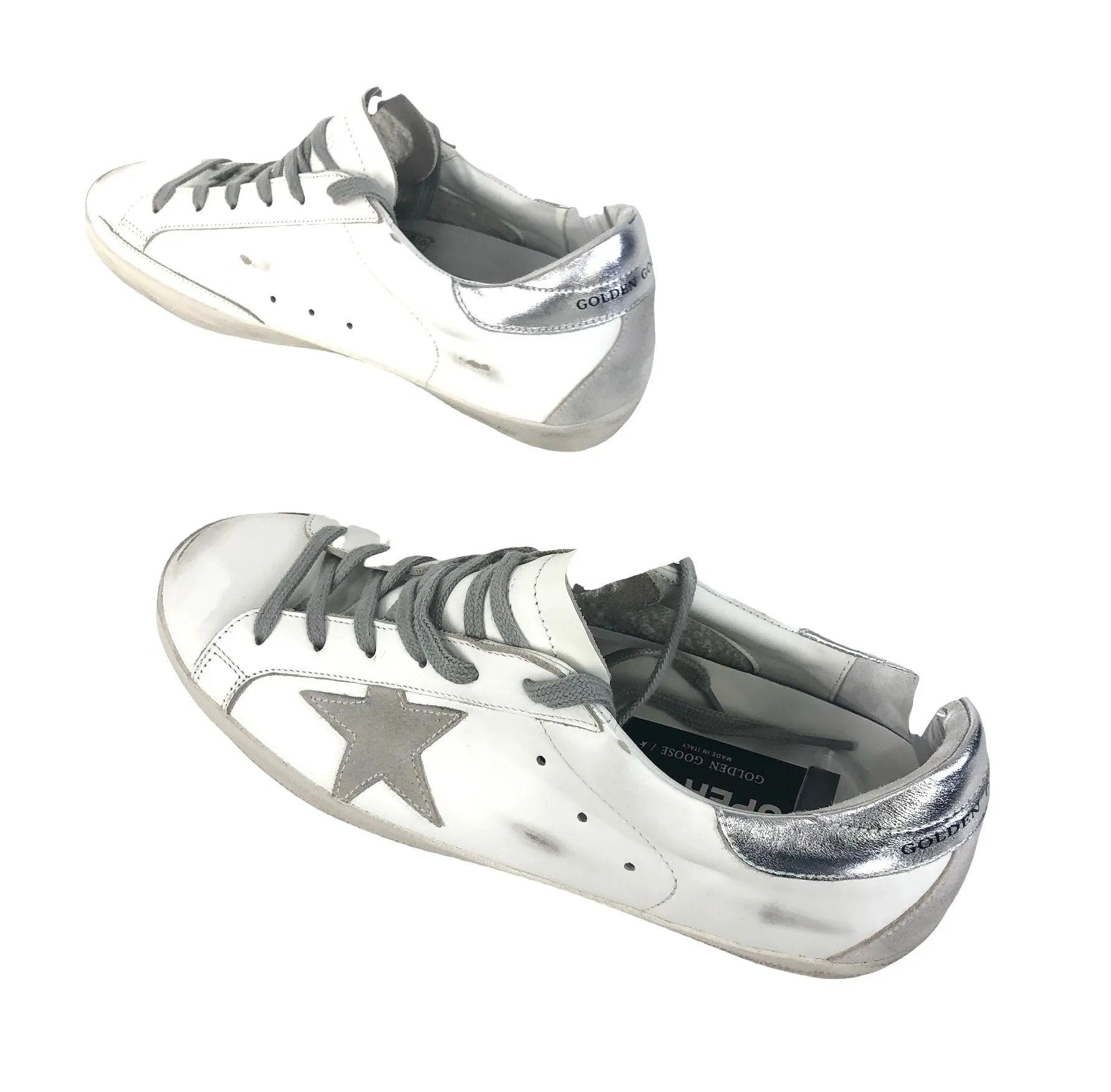 Superstar Mixed Leather Sneakers | Size US 9/9.5 - IT 40