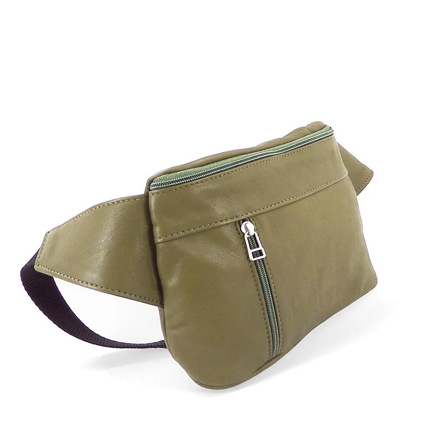 Sven multi-compartment leather fanny pack