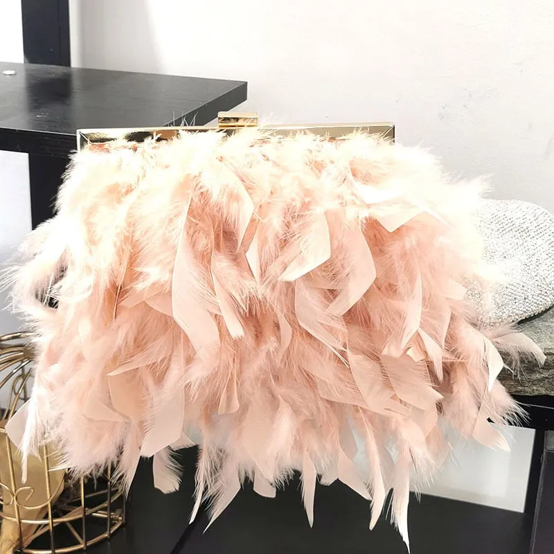 TEEK - Fashion Feather Handbag