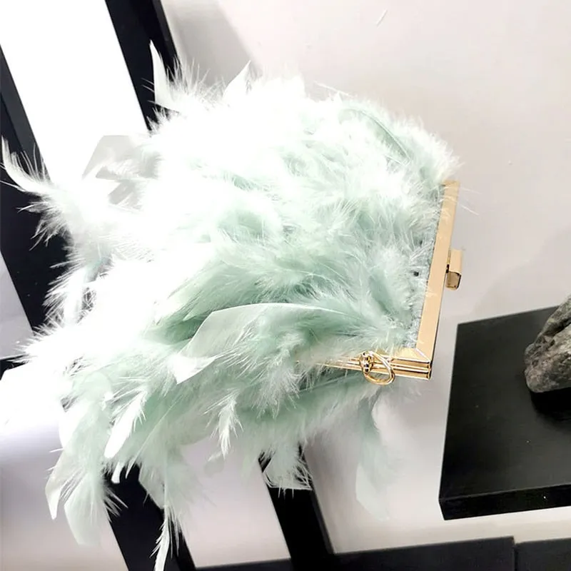 TEEK - Fashion Feather Handbag