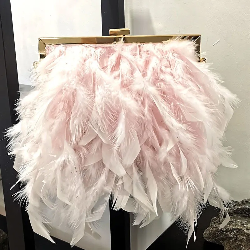 TEEK - Fashion Feather Handbag