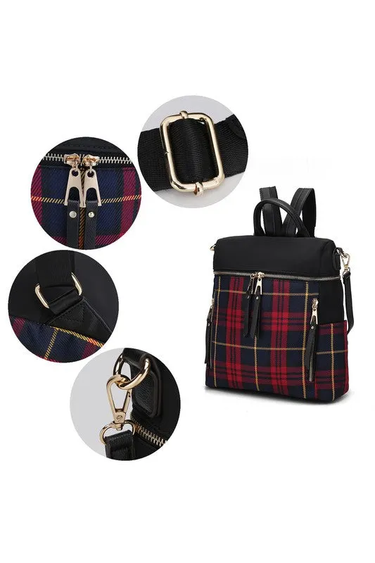 TEEK - MKF Collection Nishi Plaid Backpack