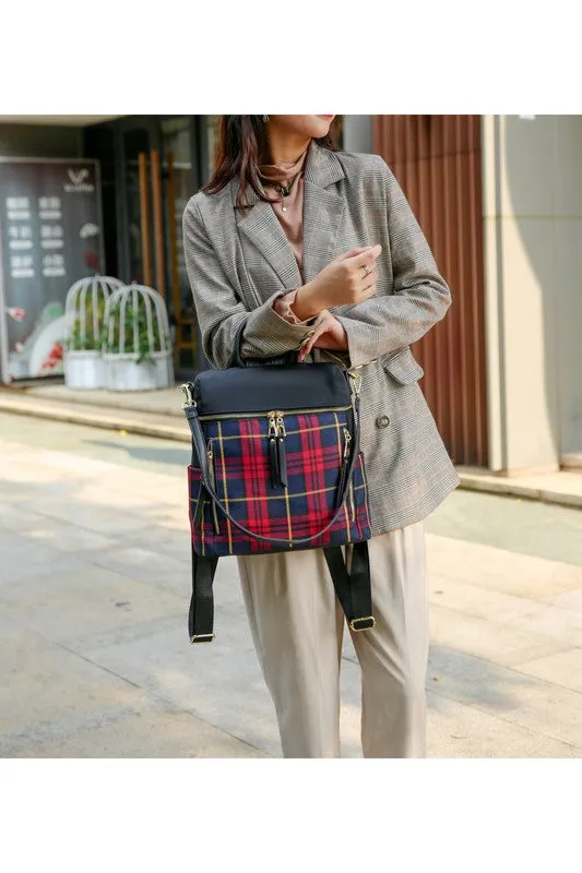 TEEK - MKF Collection Nishi Plaid Backpack