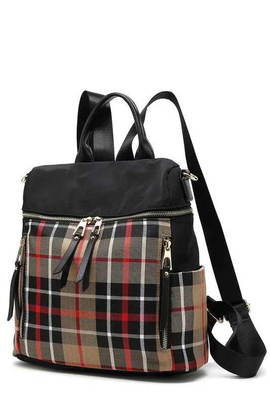 TEEK - MKF Collection Nishi Plaid Backpack