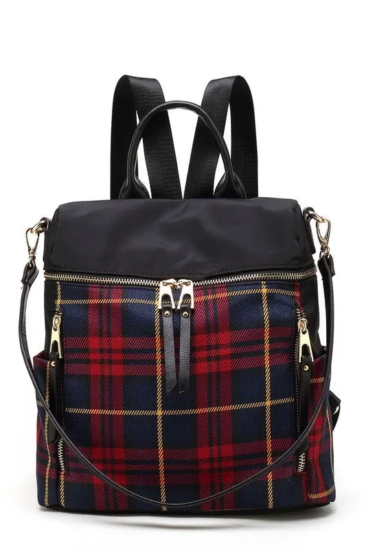 TEEK - MKF Collection Nishi Plaid Backpack