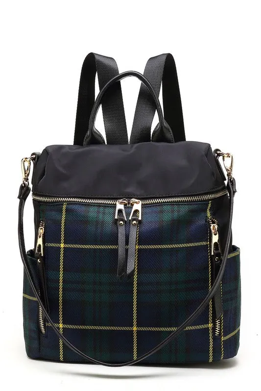 TEEK - MKF Collection Nishi Plaid Backpack