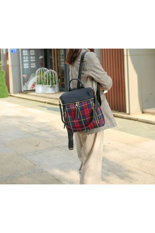 TEEK - MKF Collection Nishi Plaid Backpack