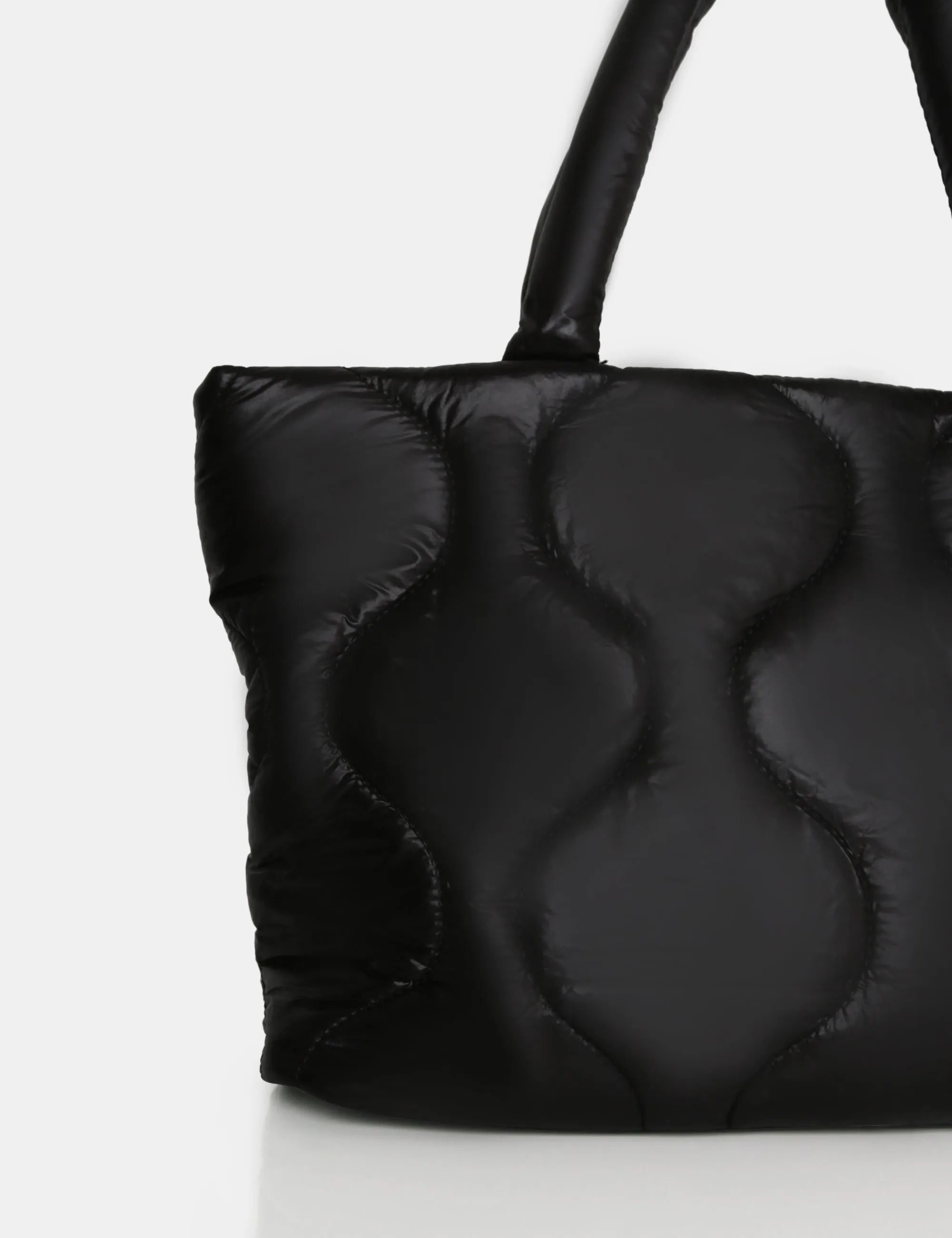 The Rudy Black Nylon Tote Bag