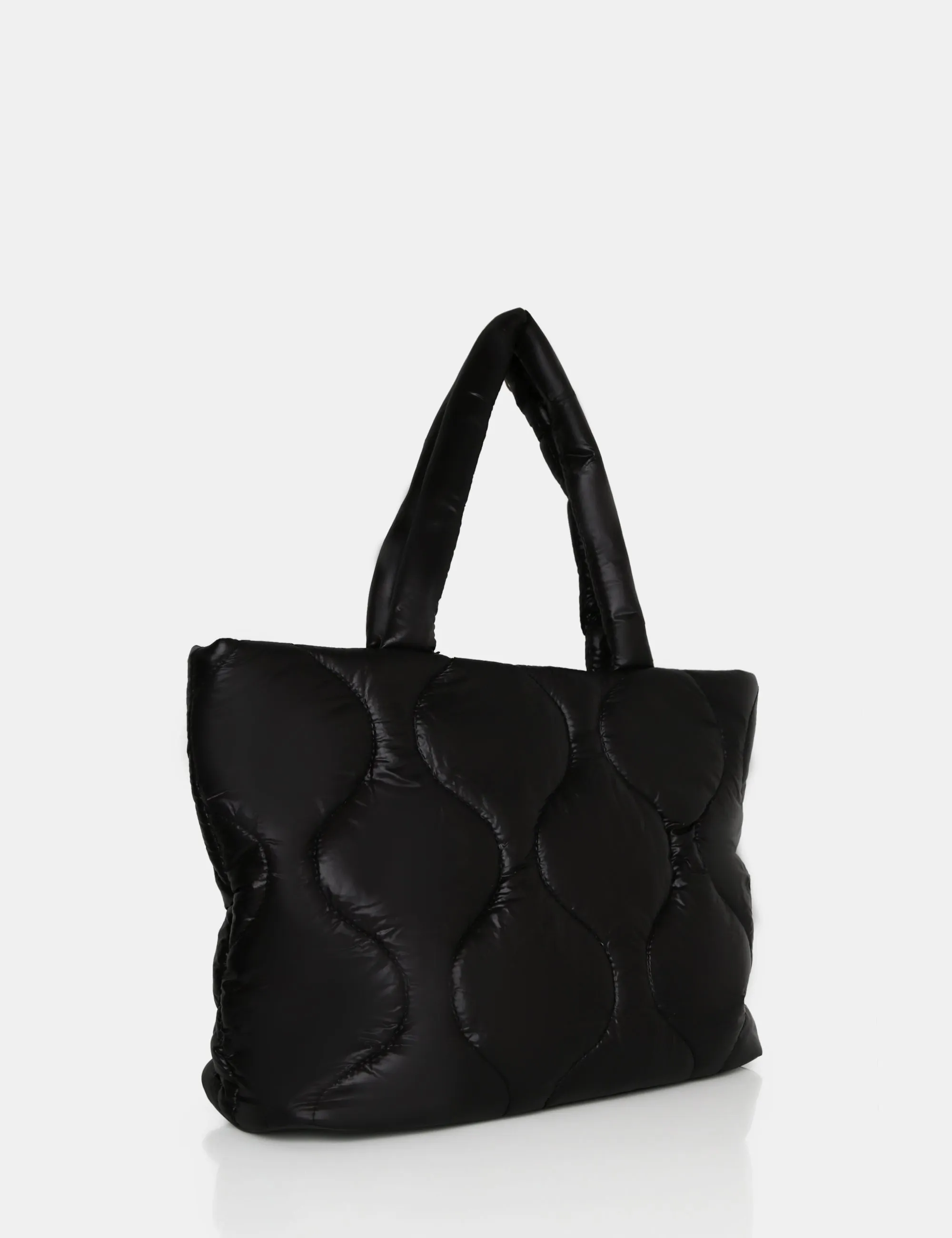 The Rudy Black Nylon Tote Bag