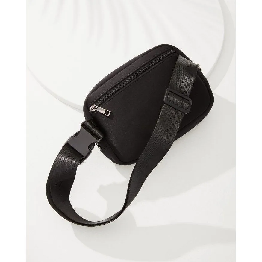 Vaughan Woven Belt/Crossbody Bag  - Black