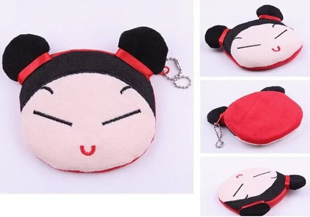 Wholesale Kawaii Cartoon UP 20Models 10CM Coin BAG Purse Wallet ; Plush Cotton HAND BAG ; KEY BAG ;  Pocket BAG Pouch Case