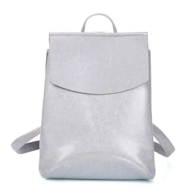 Women High Quality Fashion Leather Backpack Shoulder Bag