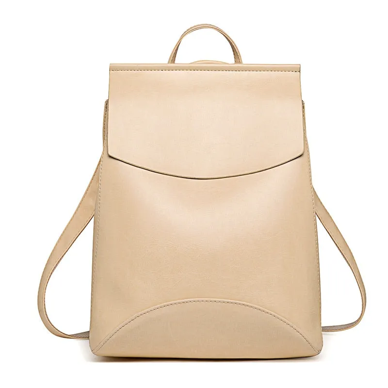 Women High Quality Fashion Leather Backpack Shoulder Bag