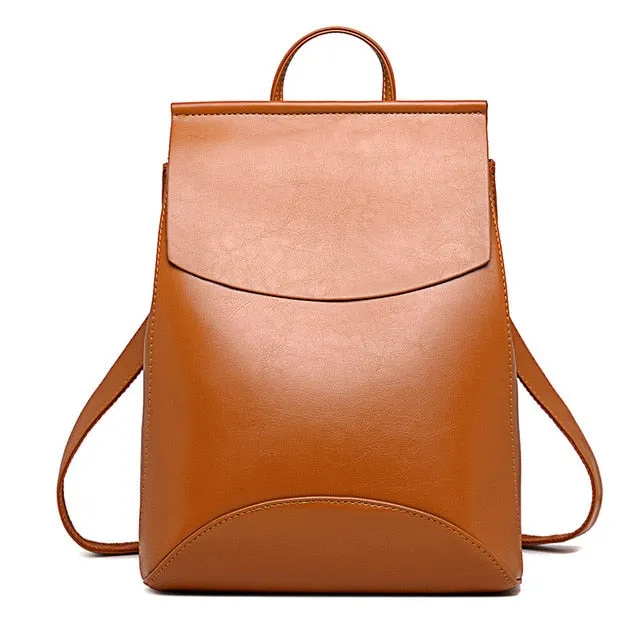 Women High Quality Fashion Leather Backpack Shoulder Bag