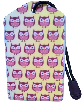 z Luggage Tag: Winking Owls